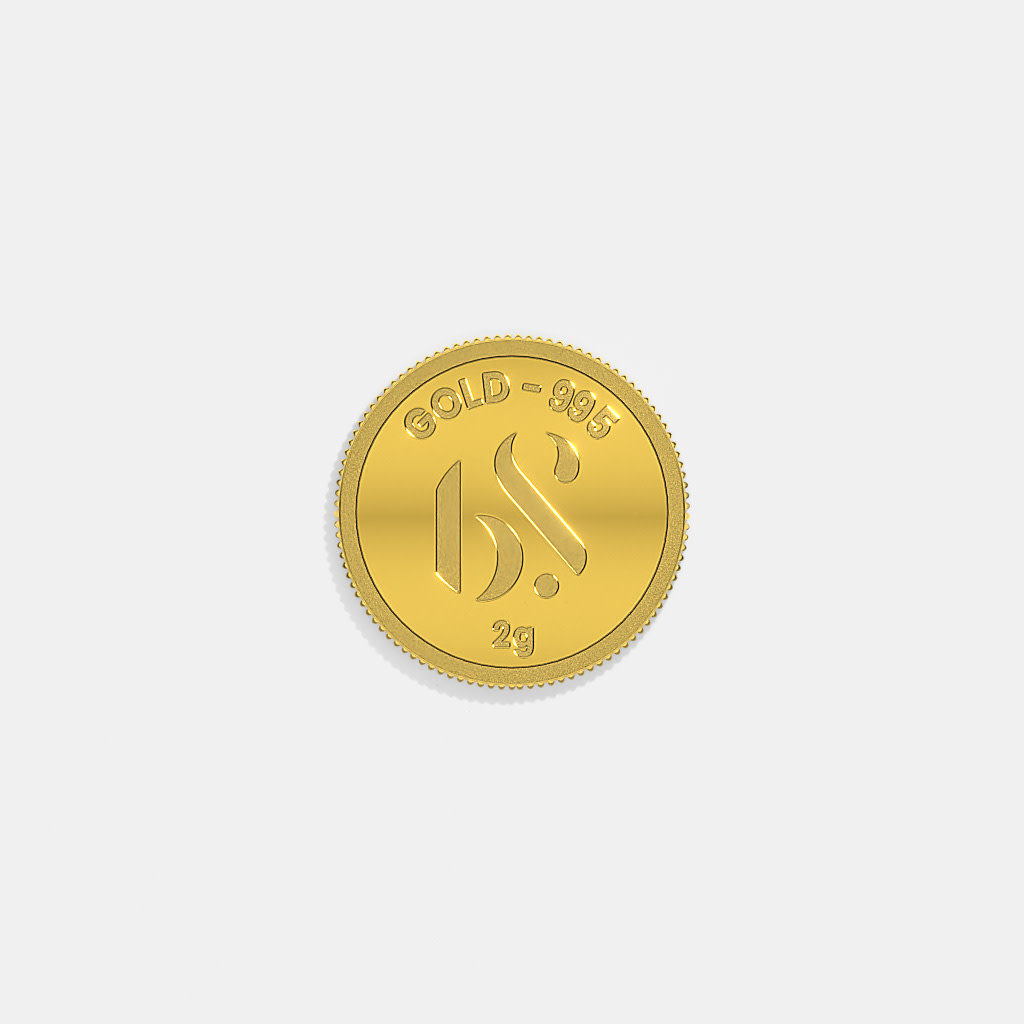 2 gram 24 KT Gold Coin