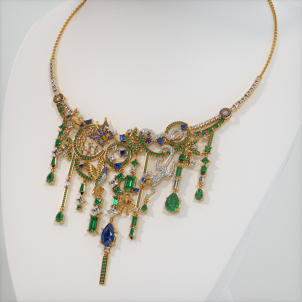 The Rainforest Statement Necklace