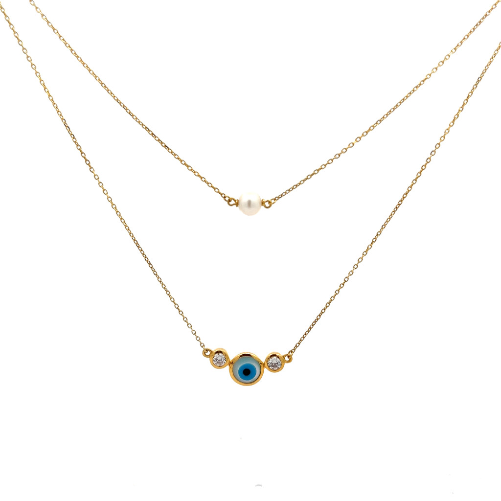 The Serenith Evil Eye Layered Necklace
