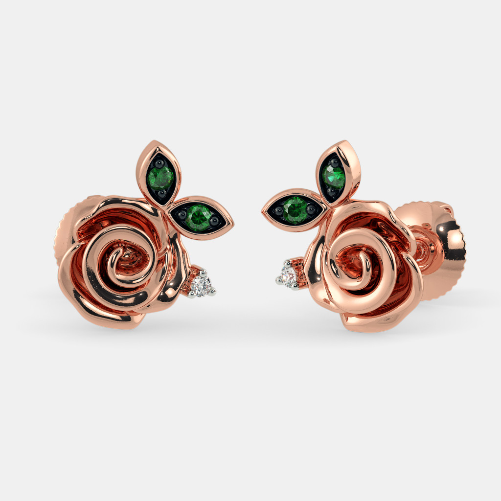 The Claret Stud Earrings