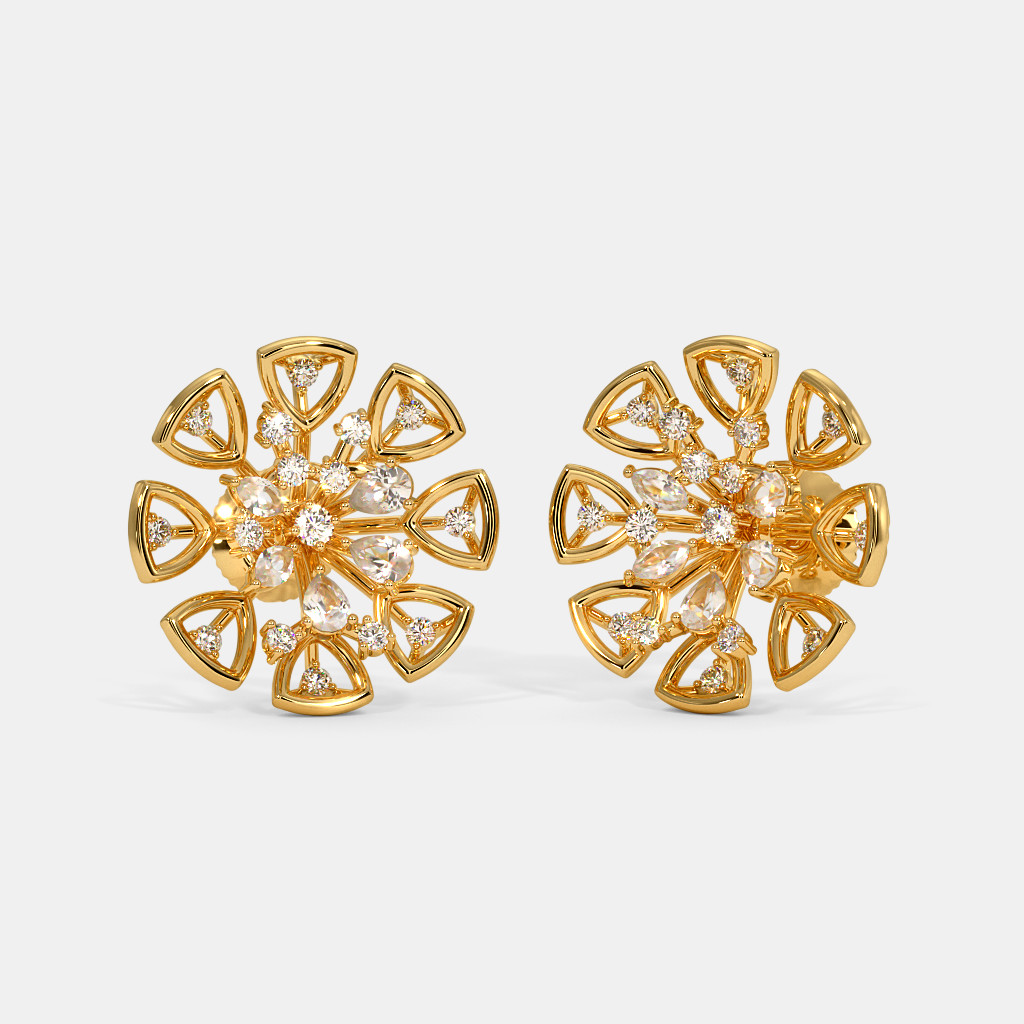 The Scarlet Bloom Stud Earrings