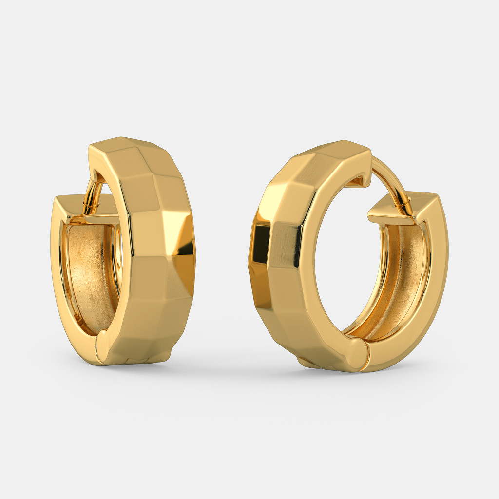The Vivaciously Designed Huggie Earrings