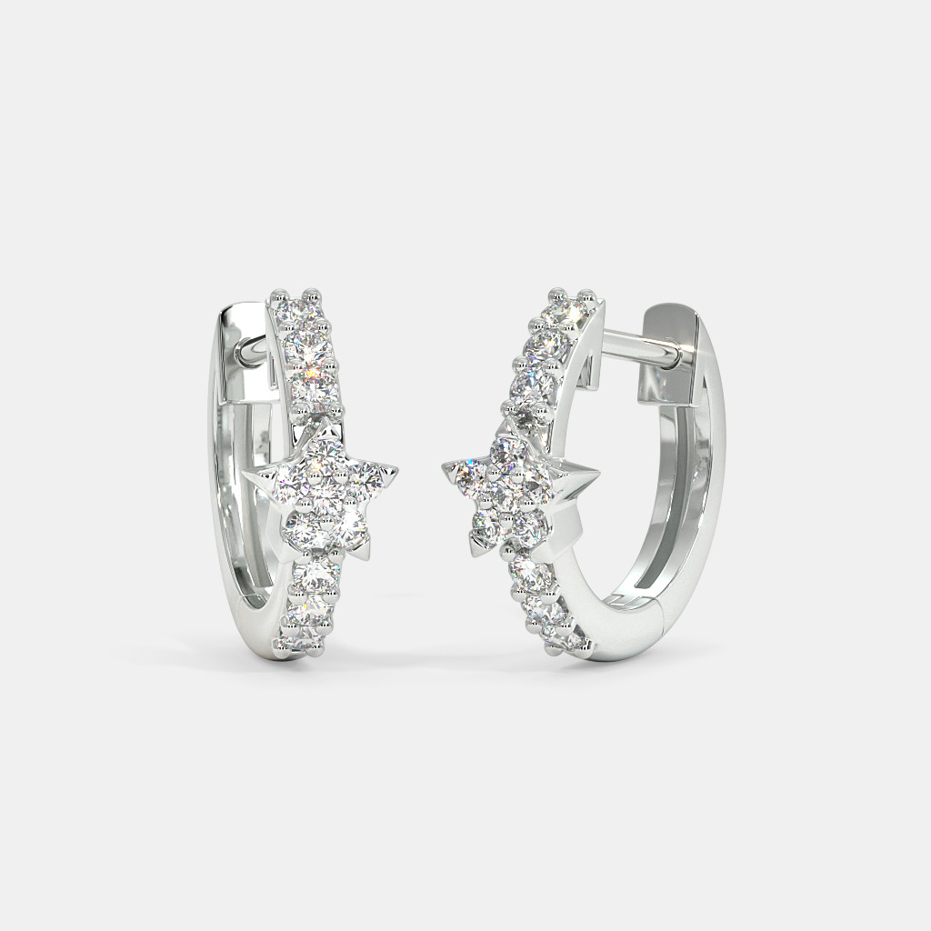 The Darcy Star Huggie Earrings
