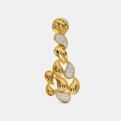 The Agrata Paisley Drop Earrings - thumb 3