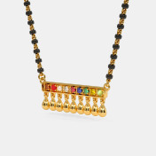 The Mythili Navaratna Mangalsutra Pendant - thumb 3