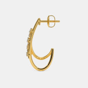 The Astrid J Hoop Earrings - thumb 4
