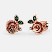 The Claret Stud Earrings - thumb 1