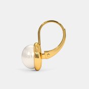 The Baggy Pearl Hoop Earrings - thumb 4