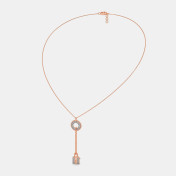 The Abrina Lock Necklace - thumb 2