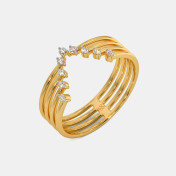 The Anemone Chevron Ring - thumb 1