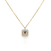 The Khufu Evil Eye Pendant Necklace For Him - thumb 1