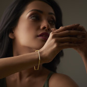 The Zoe Hexagon Bangle - thumb 2