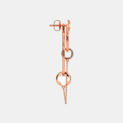 The Vinca Front Back Earrings - thumb 6