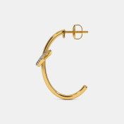 The Madilyn J Hoop Earrings - thumb 4