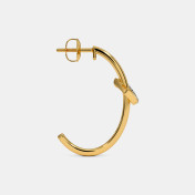 The Madilyn J Hoop Earrings - thumb 6