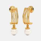 The Rysha J Hoop Earrings - thumb 1