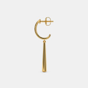 The Lipaz J Hoop Dangler Earrings - thumb 4