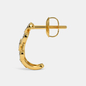 The Shayone J Hoop Earrings - thumb 4