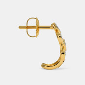 The Shayone J Hoop Earrings - thumb 6