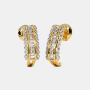 The Khyaati J Hoop Earrings - thumb 1
