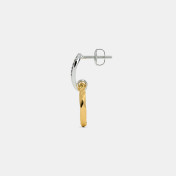 The Zadie J Hoop Drop Earrings - thumb 4