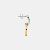 The Zadie J Hoop Drop Earrings - thumb 6
