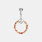 The Hilde J Hoop Drop Earrings - thumb 3