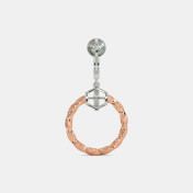 The Hilde J Hoop Drop Earrings - thumb 5