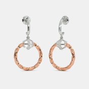 The Hilde J Hoop Drop Earrings - thumb 1