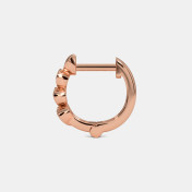 The Viola Multi Pierced Huggie Earrings - thumb 4