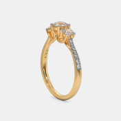 The Joel Three Stone Solitaire Ring - thumb 8