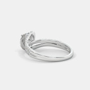 The Illusia Twisted Halo Solitiare Ring - thumb 6