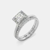The Senna Halo Bridal Ring Set - thumb 1