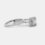 The Senna Halo Bridal Ring Set - thumb 5