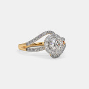 The Zelia Spiral Solitaire Ring - thumb 3