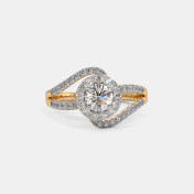 The Zelia Spiral Solitaire Ring - thumb 4