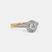 The Adriane Halo Solitaire Ring - thumb 3