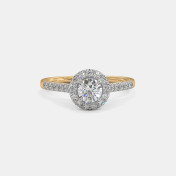 The Adriane Halo Solitaire Ring - thumb 4