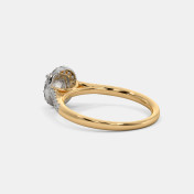 The Adriane Halo Solitaire Ring - thumb 6