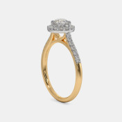 The Adriane Halo Solitaire Ring - thumb 8