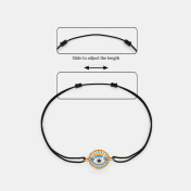 The Evil Eye Cord Bracelet - thumb 4