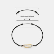 The Sleek Oval Cord Bracelet - thumb 4