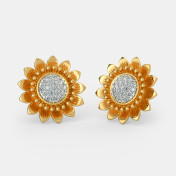 The Heavenly Sunflower Earrings - thumb 1