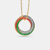 The Dainty Tricolour Pendant - thumb 4