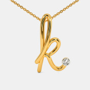The Cursive K Necklace - thumb 3