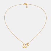 The Cursive W Necklace - thumb 3
