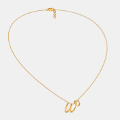 The Cursive W Necklace - thumb 5