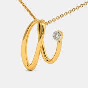 The Cursive A Necklace - thumb 1
