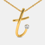 The Cursive T Necklace - thumb 3