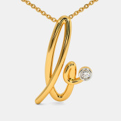 The Cursive B Necklace - thumb 3